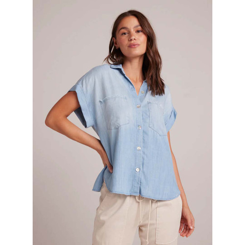 Bella Dahl Women s Tencel Two Pocket Top