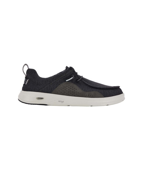 Men\'s Monument Grey Wally Hey2O Mesh Pull-On Lightweight Comfort Slip On Shoes Amazon.com | HEYDUDE Wally Hey2O Mesh Black/Monument Grey  main image 3