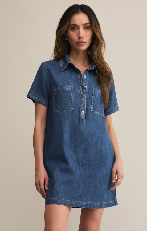 Z Supply Women's Kellie Denim Mini Dress | TYLER'S