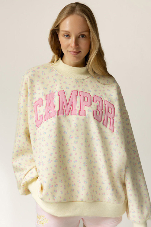 Happy Camp3r Women's Print Mockneck Sweatshirt | TYLER'S