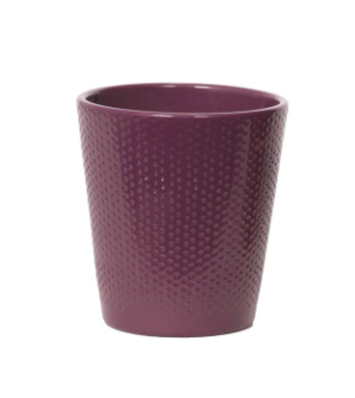 Ceramic Pot Berry Purple - Dimpled 12c KEZD12012