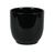 Hortus Cairo Ceramic Pot - Glossy Black - Dia15.5 x H15cm
