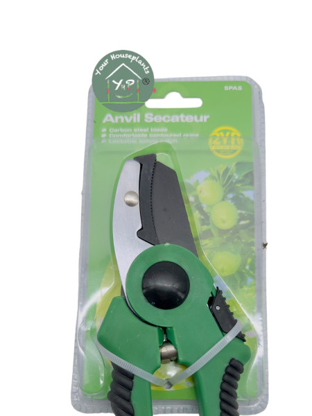 Anvil Secateurs - Carbon Steel Blade