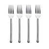 Gourmet Settings Exotique Platinum 18/10 Stainless Dinner Fork (Set of Four)