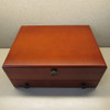 Reed & Barton Handcrafted Bristol Cherry / Brown Flatware Chest with Drawer
