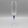 Orrefors Crystal Intermezzo Blue Flute Champagne Glass