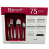 Pfaltzgraff Basics Stainless Satin Gotham 75pc Flatware Set (Service for Twelve)