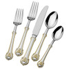 Wallace Napoleon Bee Gold Accent 18/10 Stainless Steel 20pc. Flatware Set (Service for Four)