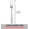 Oneida Satinique 18/8 Stainless Steel Large Dinner Fork