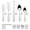 Wallace Continental Classic 18/10 Stainless 20pc Flatware Set (Service for Four)