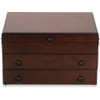 Reed & Barton Handcrafted Bristol Grande Mahogany/Brown 2-Drawer Flatware Chest