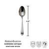 Reed & Barton Hammered Antique 18/10 Stainless Demitasse Spoon (Set of Four)