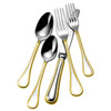 Couzon Lyrique Gold Accent 18/10 Stainless 5pc. Place Setting (Service for One)