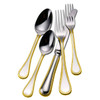 Couzon Le Perle Gold Accent 18/10 Stainless 5pc. Place Setting (Service for One)