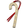 Wallace Annual 2025 Gold Plated and Enamel Candy Cane Ornament 45th. Anniversary