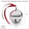 Wallace Annual Silver Plated 2025 Sleigh Bell Ornament 55th. Anniversary Edition