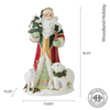 Fitz & Floyd Woodland Holiday Santa 18.25" Christmas Figurine