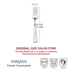 Mikasa French Countryside 18/10 Stainless Steel 6-7/8" Original Size Salad Fork