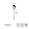 Mikasa Delano Forged Stainless Steel Teaspoon (Set of Four)
