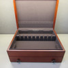 Reed & Barton Handcrafted Bristol Cherry / Brown Flatware Chest with Drawer