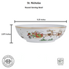 Fitz & Floyd St. Nicholas 9.25" Round Porcelain Serving Bowl