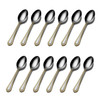Mikasa Regent Bead Gold Accent 18/10 Stainless Steel Teaspoon (Set of Twelve)