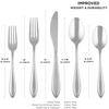 Cambridge Bayleaf Sand Stainless Steel 20pc. Flatware Set (Service for Four)