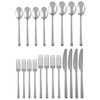 Cambridge Henrietta Hammered Mirror Stainless Steel 20pc. Flatware Set