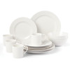 Kate Spade New York Wickford 16 Piece White Dinnerware Set (Service for Four)