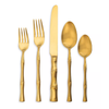 Ricci Argentieri Bamboo Satin Gold 5pc. Place Setting (Service for One)