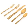 Ricci Argentieri Bamboo Satin Gold 20pc. Flatware Set (Service for Four)