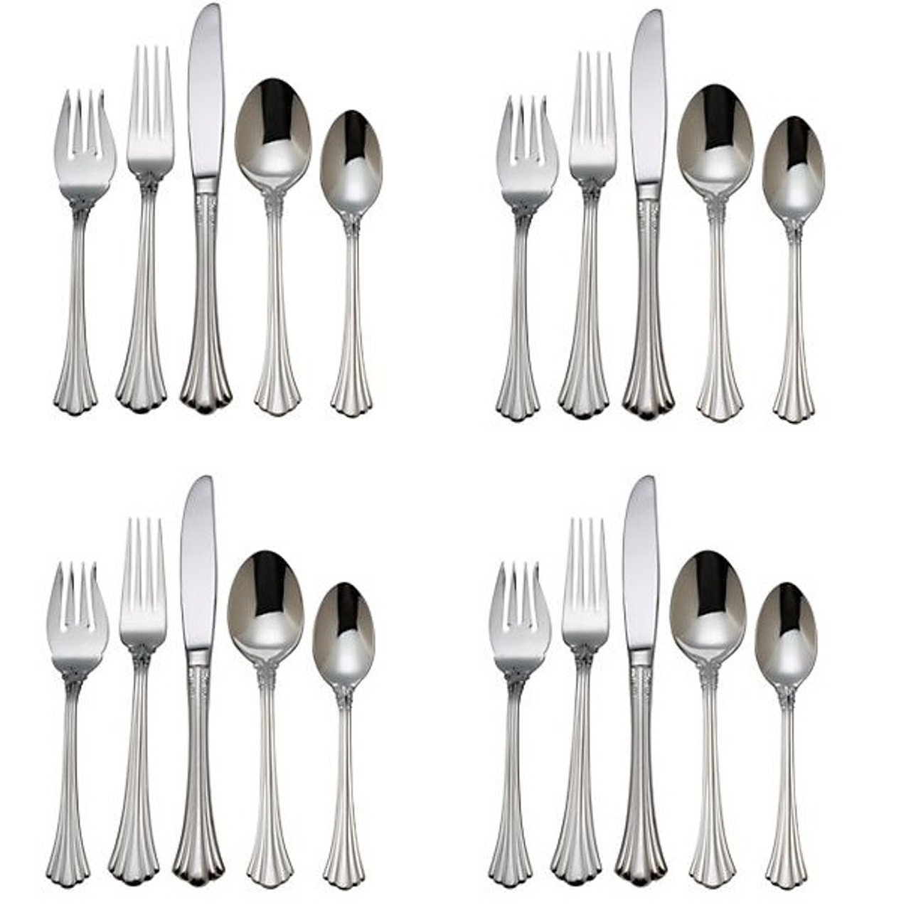 Matte Black 20-Piece Blake Flatware Set