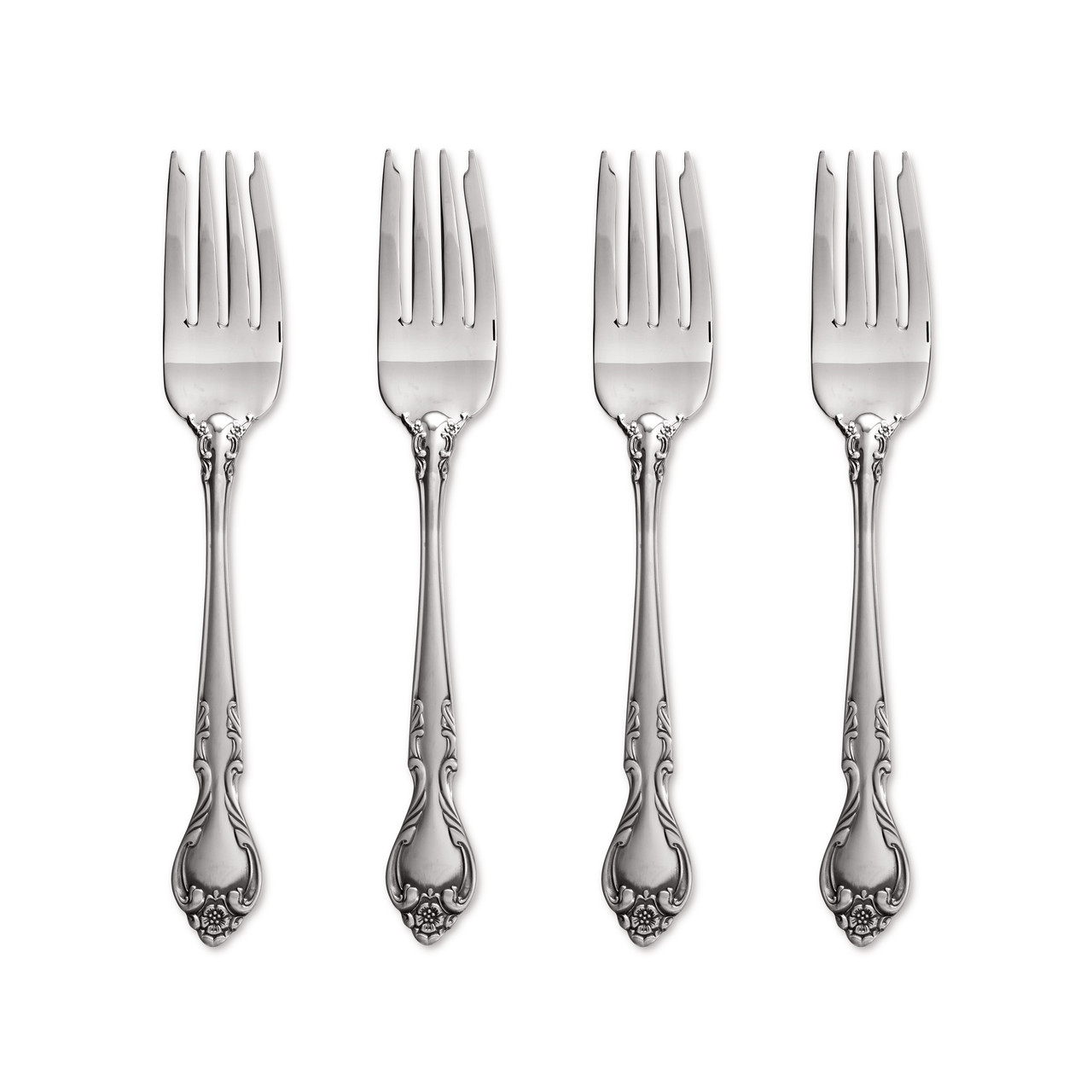 Lyon Queens Fancy 18/8 Stainless Steel Salad Fork (Set of Four