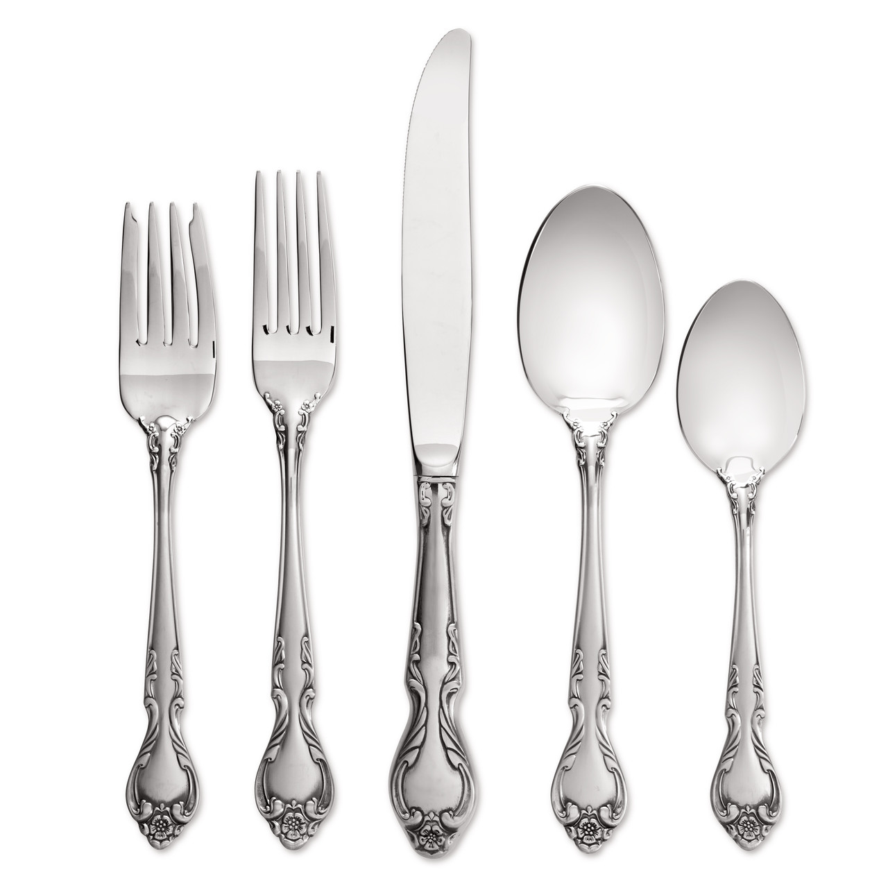 Lyon Queens Fancy 18/8 Stainless Steel 20pc. Flatware Set (Service for