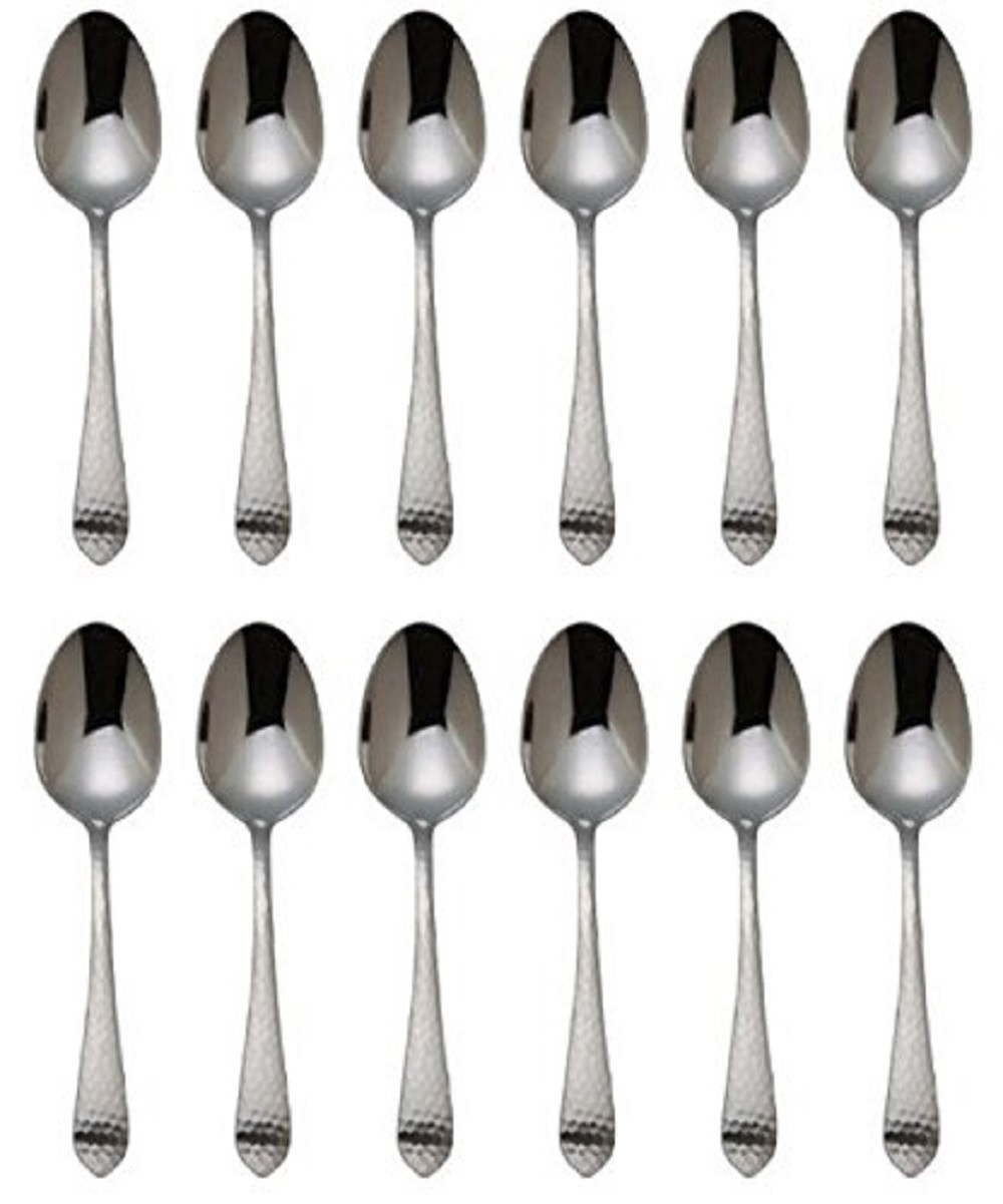 Reed Barton Hammered Antique 18/10 Stainless Steel Teaspoon (Set