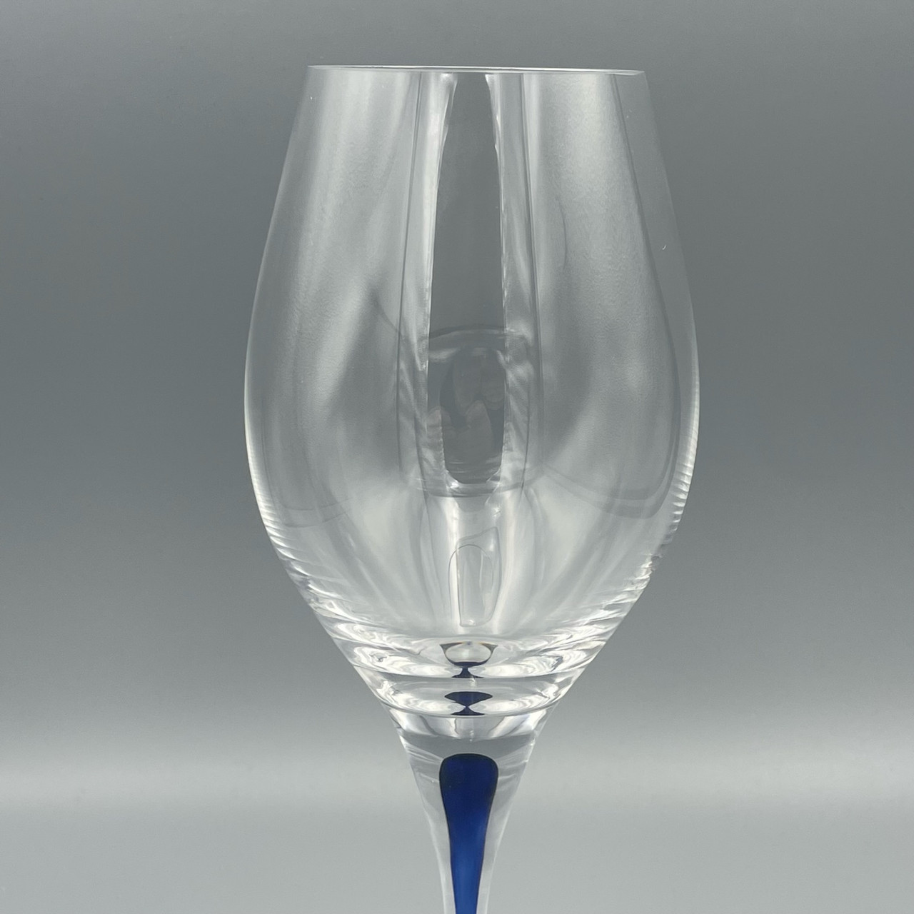 Orrefors Intermezzo Blue Balance 14Ounce Wine Glass One4Silver