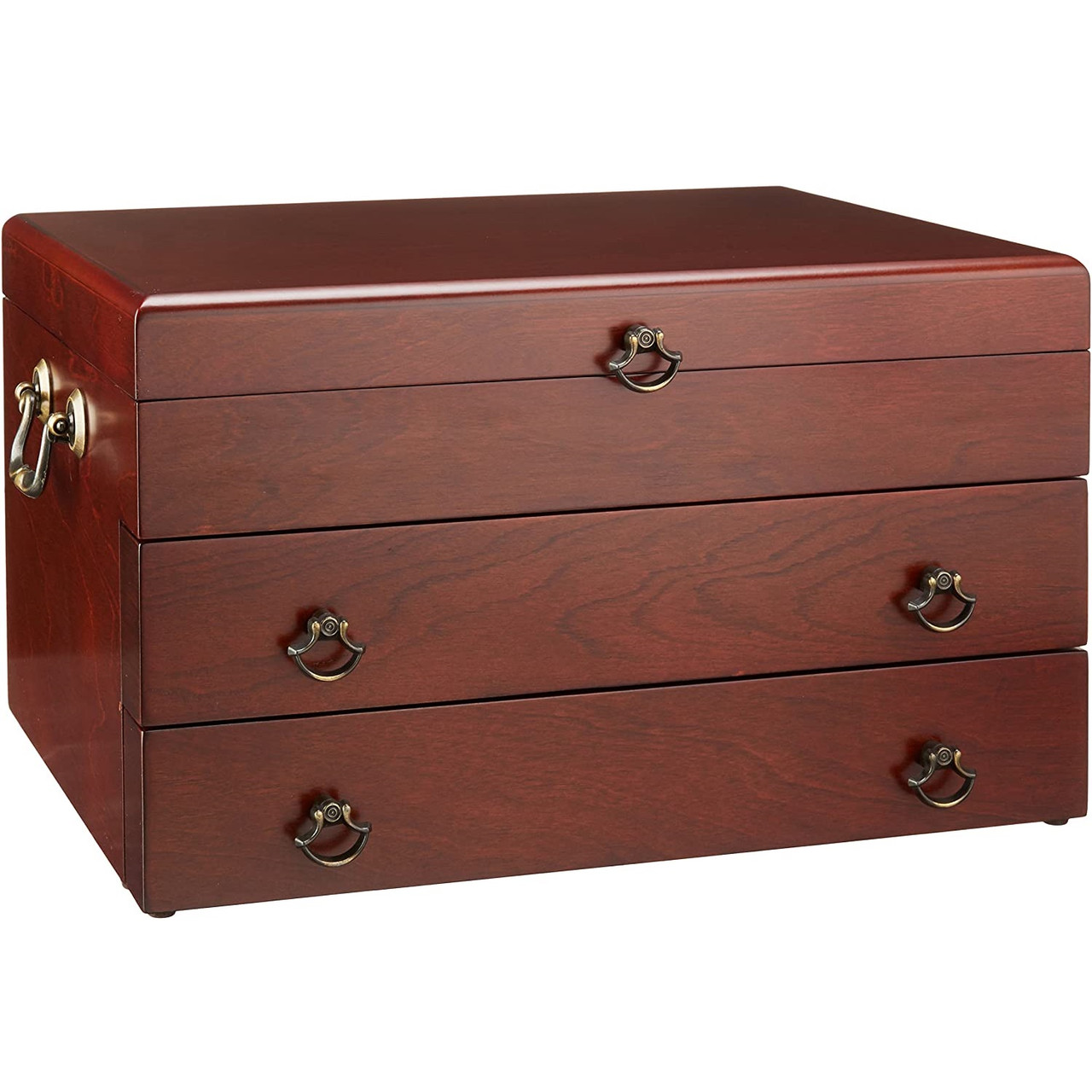 Reed & Barton Handcrafted Bristol Grande Mahogany/Brown 2-Drawer