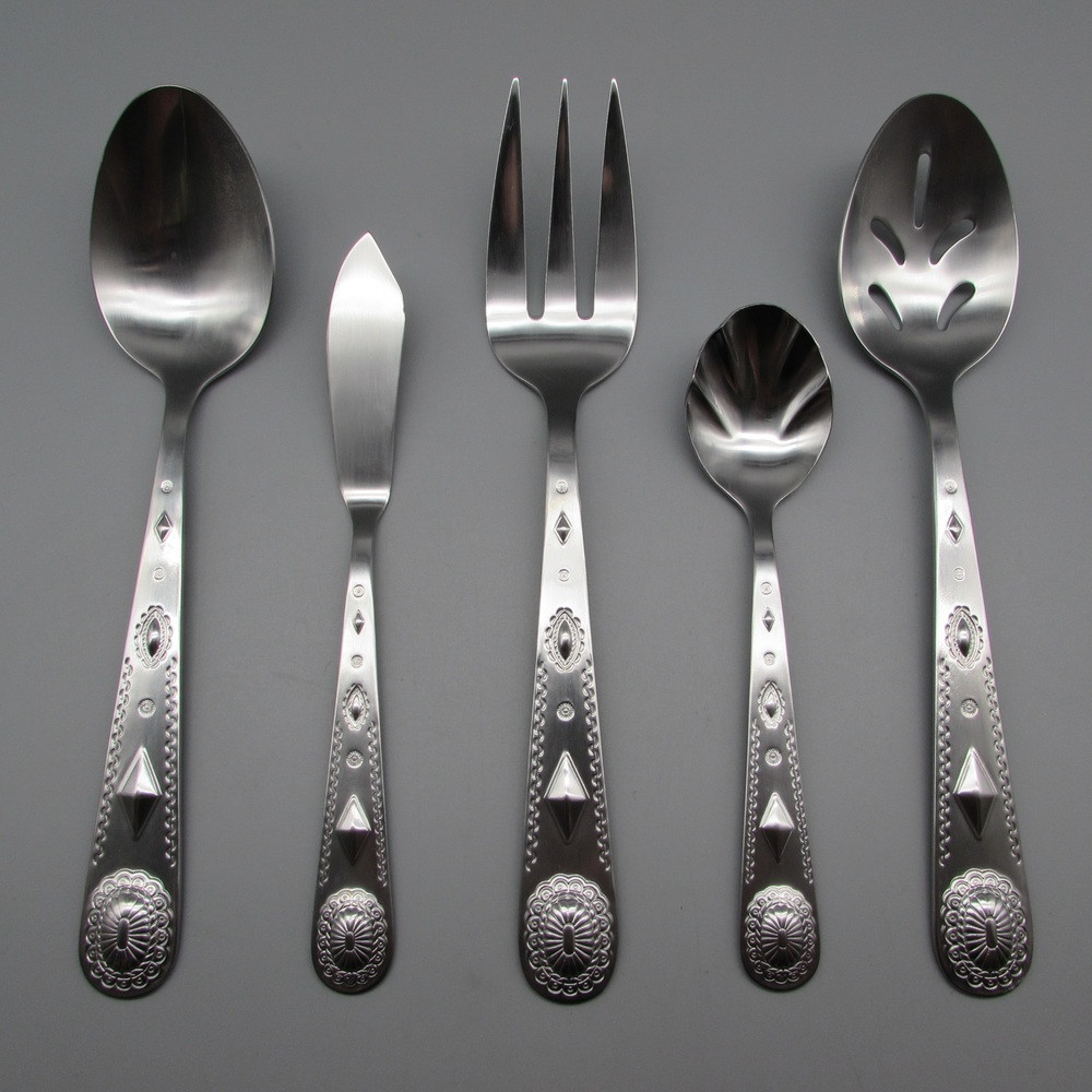Wallace Taos Stainless Steel 45pc. Flatware Set One4Silver
