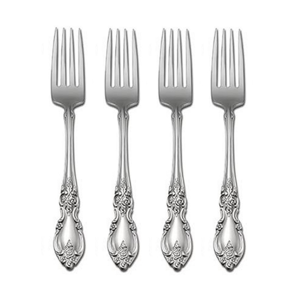 Oneida Louisiana 18/8 Stainless Steel Dinner Fork (Set of Four