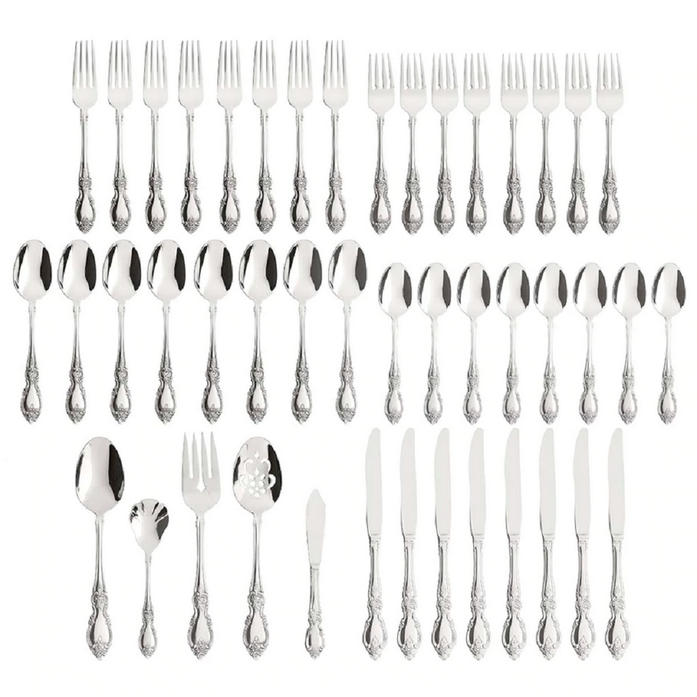 Stainless Steel Oneida Silverware Company Michelangelo 45 Piece