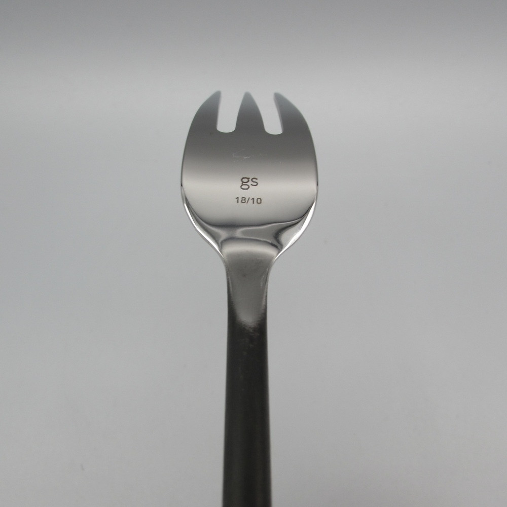 Gourmet Settings Treble Clef Salad Fork - 18/10 Stainless Steel, 7.5 Inch, Black Finish