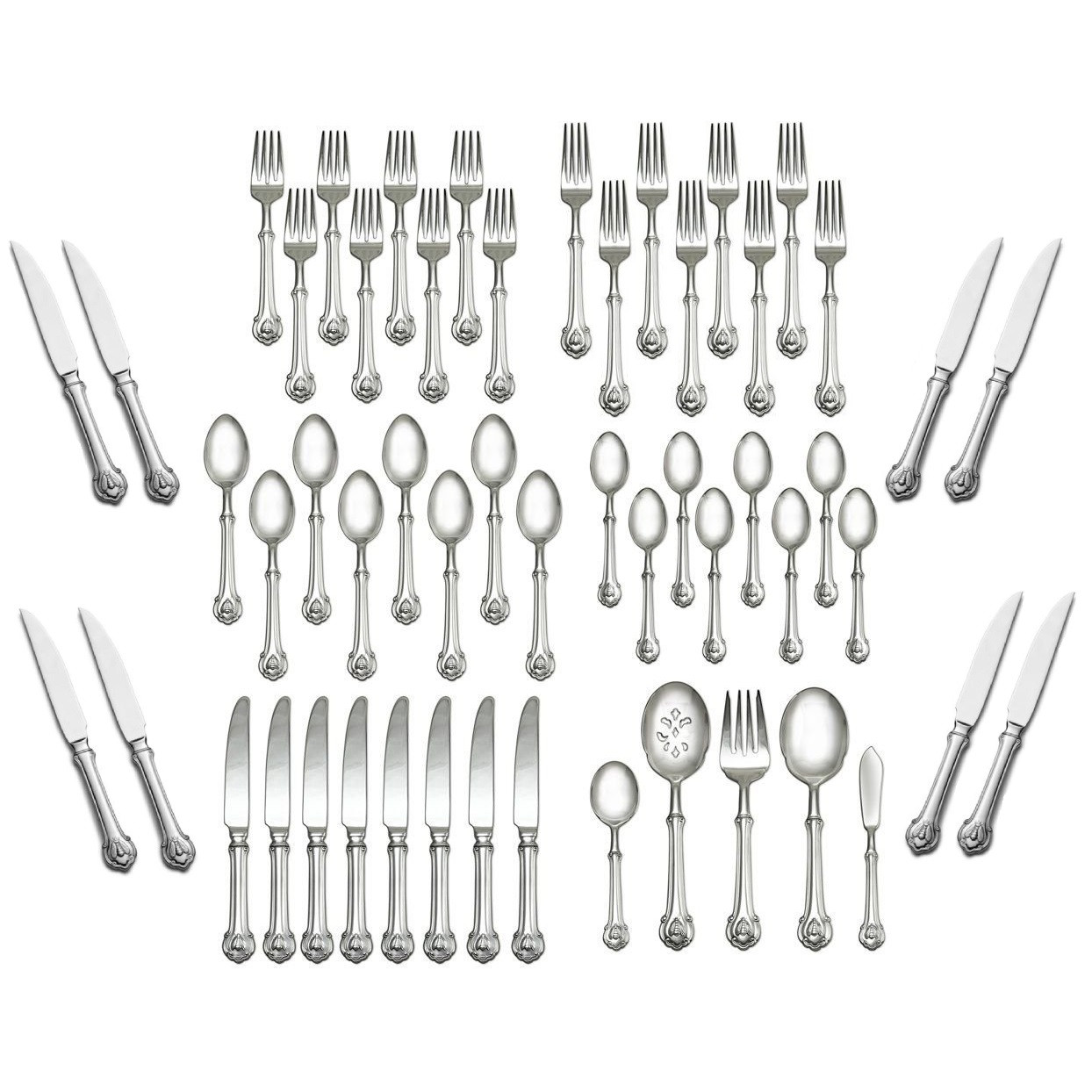 Wallace Silversmiths Napoleon Bee Dinner Fork - Thumbnail 2