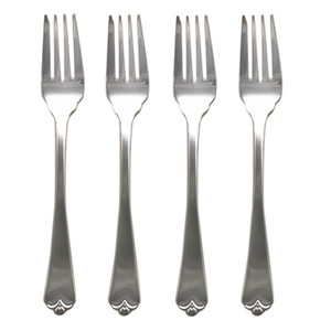 Wallace Lotus 18/8 Stainless Steel Salad Fork (Set of Four)