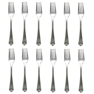 Wallace Lotus 18/8 Stainless Steel Salad Fork (Set of Twelve)