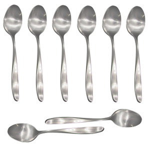 Lauffer Design 2 / Design II 18/8 Stainless Steel Teaspoon (Set of Eight)