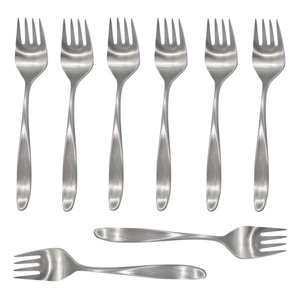 Lauffer Design 2 / Design II 18/8 Stainless Steel Salad Fork (Set of Eight)