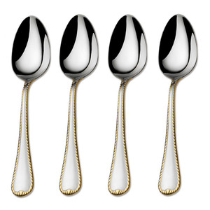 Mikasa Cameo Gold 18/10 Stainless Steel Teaspoon (Set of Four)