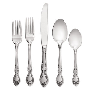 Lyon Queens Fancy 18/8 Stainless Steel 5pc. Place Setting (Service for One)