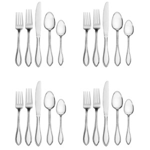 Pfaltzgraff American Bead Stainless Steel 20pc. Flatware Set (Service for Four)