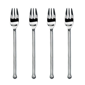 Gourmet Settings Exotique Platinum 18/10 Stainless Cocktail Fork (Set of Four)